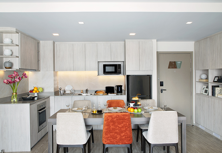 Two-Bedroom Premier_Dining and Kitchen Area