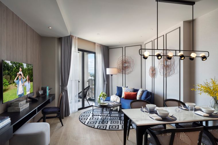 Apartmenttypes SR Thailand Pattaya Som Pattaya 2BRM LR