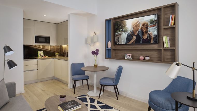 Apartment Types Citadines Islington London UK One Bedroom Living Room