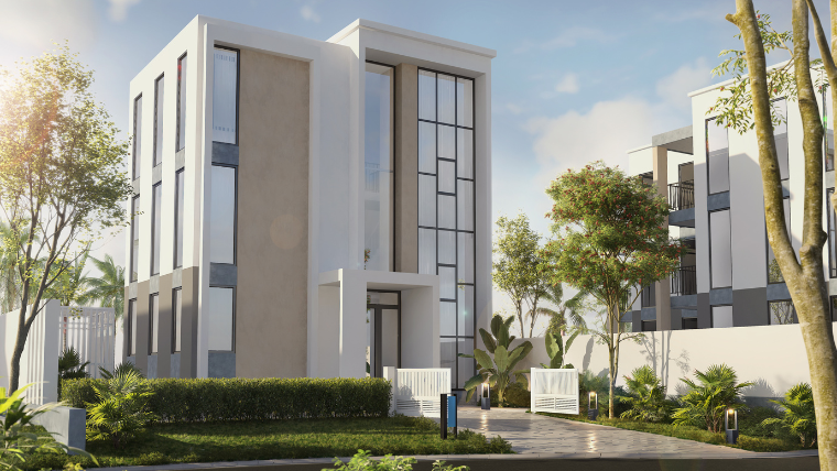 双卧室豪华园景别墅