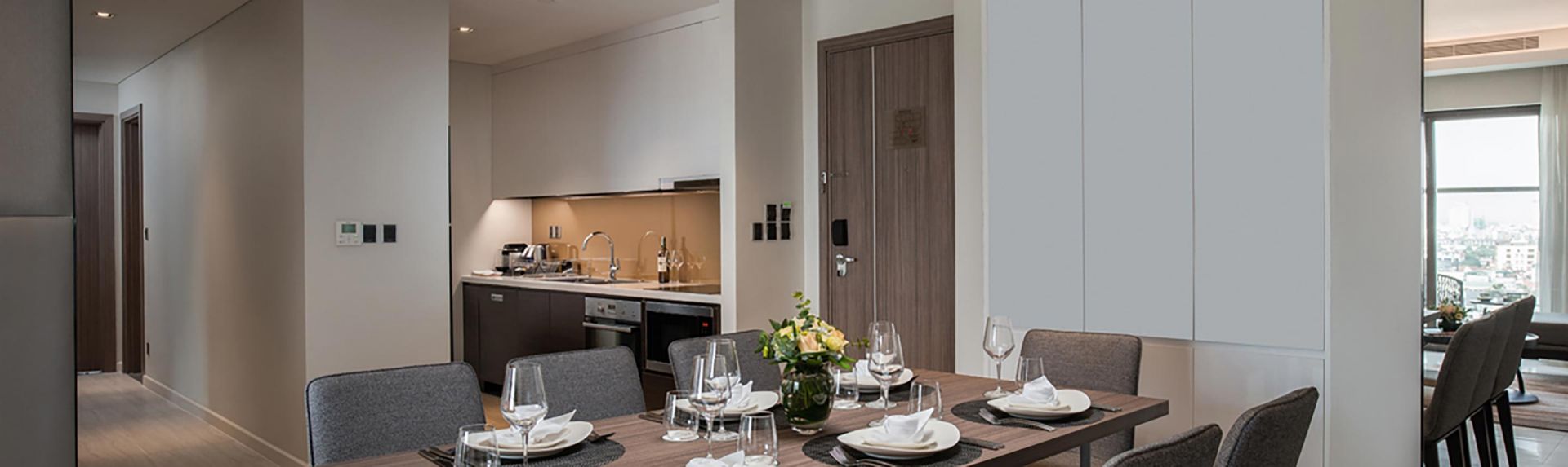 河内奥克伍德华庭酒店公寓三居室豪华公寓 