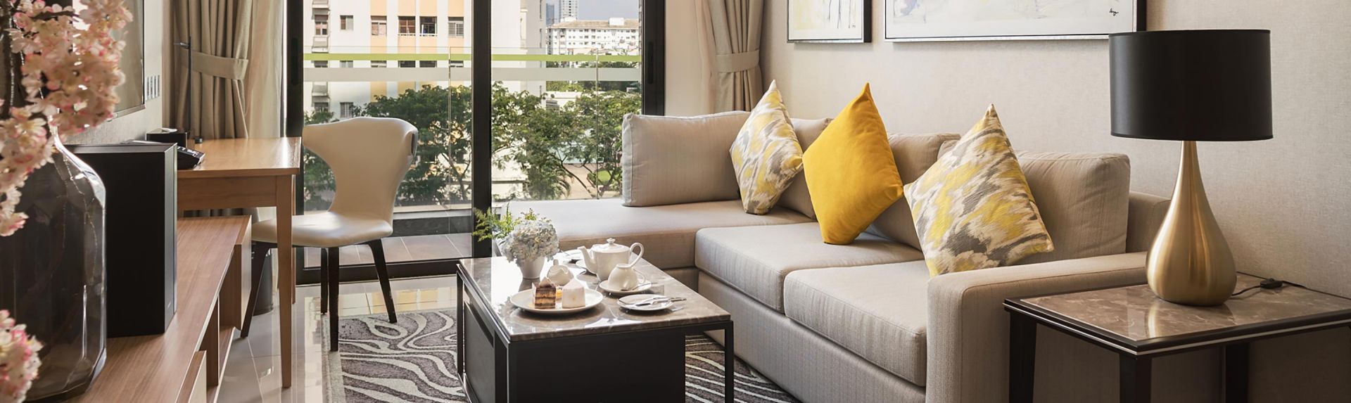 西贡奥克伍德华庭酒店公寓二居室豪华公寓