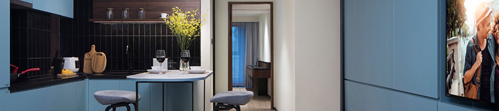 Apartmenttypes JV SR China Shanghai Cit Hongqiao Center 1BRM Deluxe Kitchen