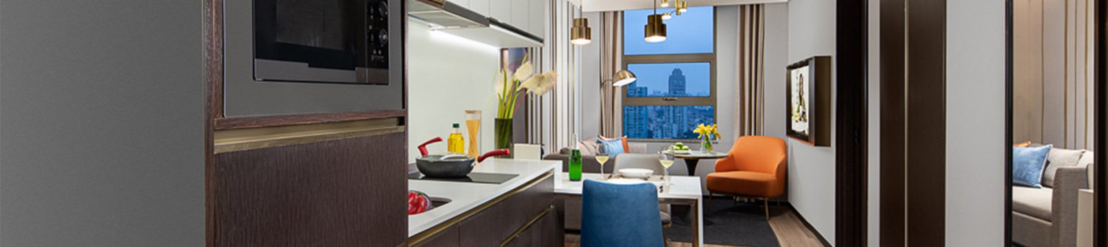 Apartmenttypes JV SR China Shanghai Cit Lujiazui 1BRM Executive Living Room 2
