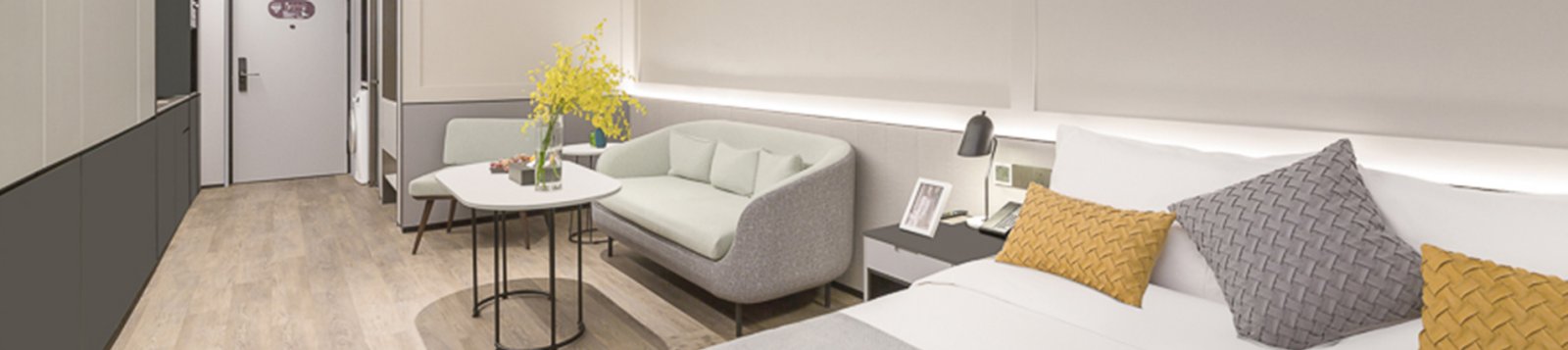 Apartment Types JV SR China Shanghai Cit Xujiahui Studio Premier Bedroom 1